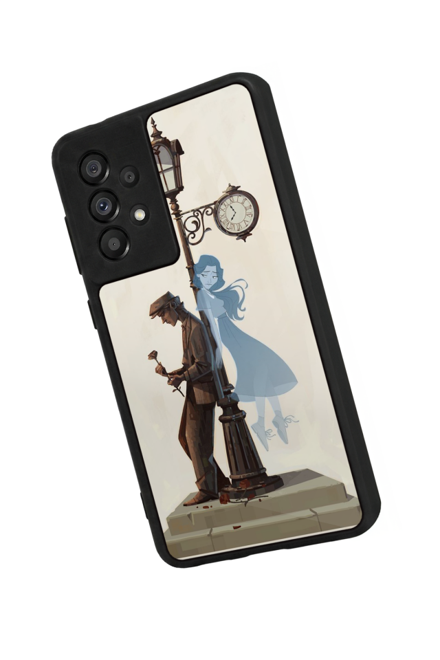 Samsung Galaxy A73 Uyumlu  Kalp Love Tasarımlı Glossy Premium Kılıf