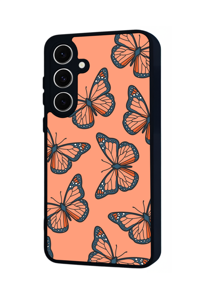 Samsung Galaxy S24 FE Uyumlu Kelebek Tasarımlı Glossy Premium Kılıf