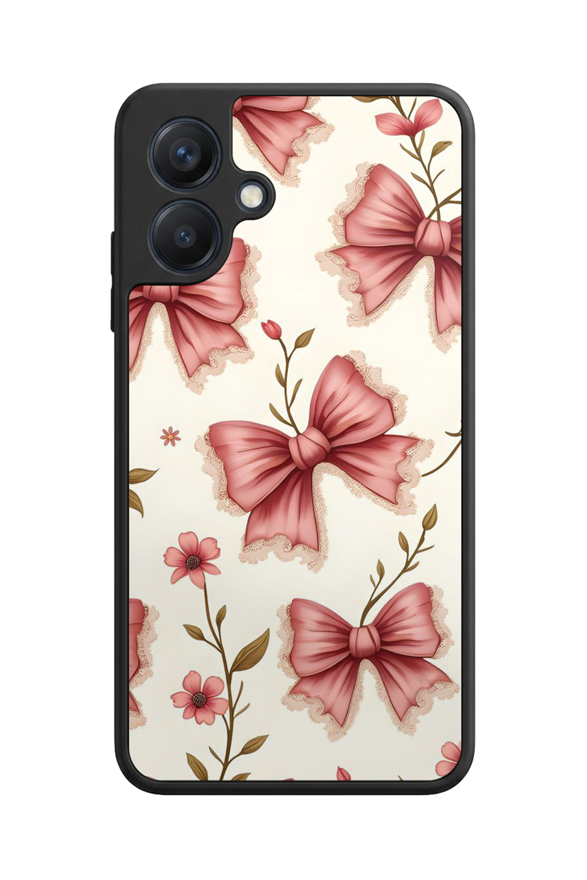 Samsung Galaxy A07 Uyumlu Kurdele Tasarımlı Glossy Premium Kılıf