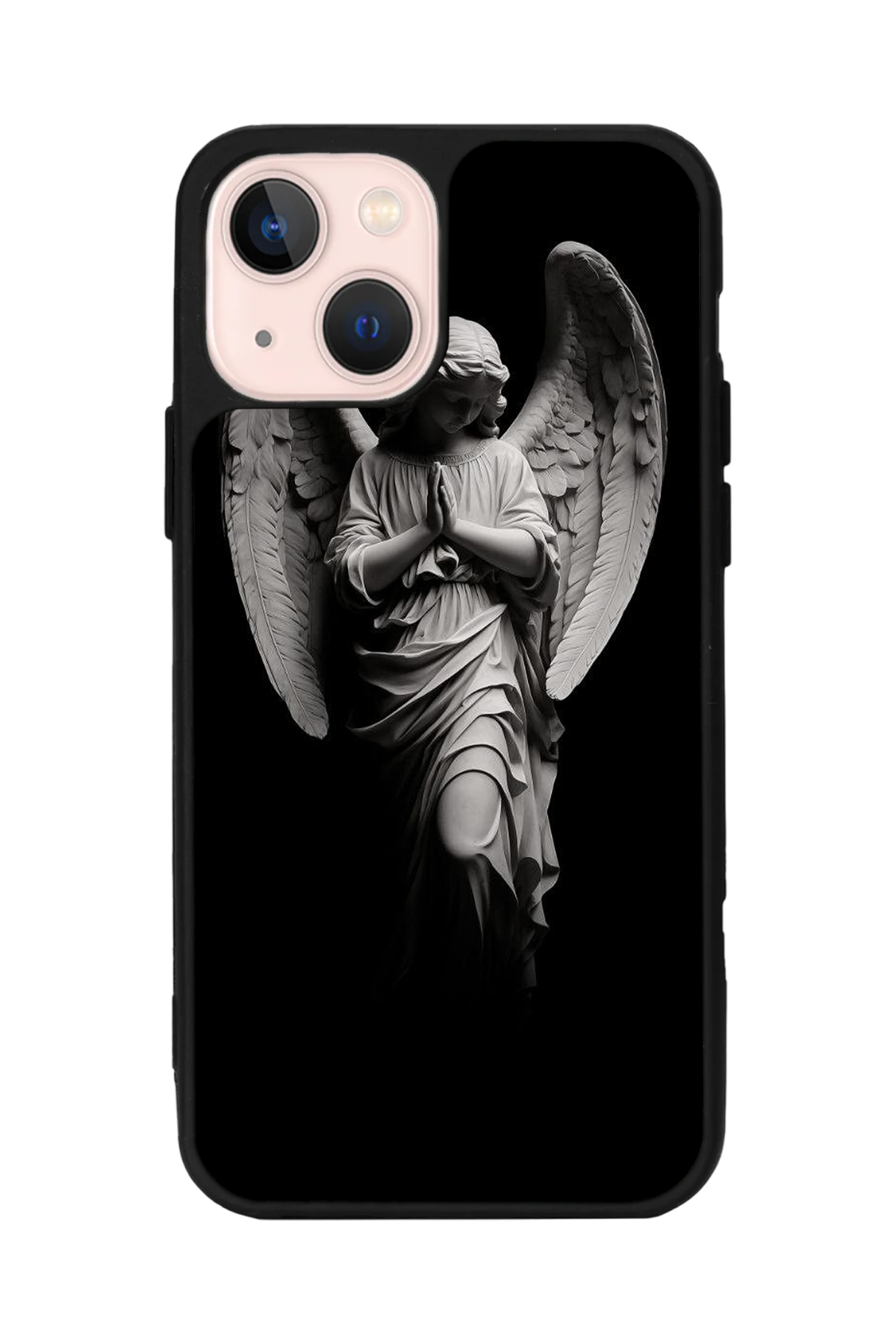 iPhone 13/14 Uyumlu Melek Tasarımlı Glossy Premium Kılıf