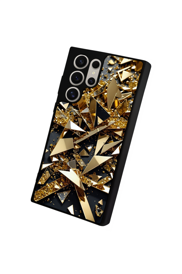 Samsung Galaxy S24 Ultra Uyumlu Mermer Marble Tasarımlı Glossy Premium Kılıf