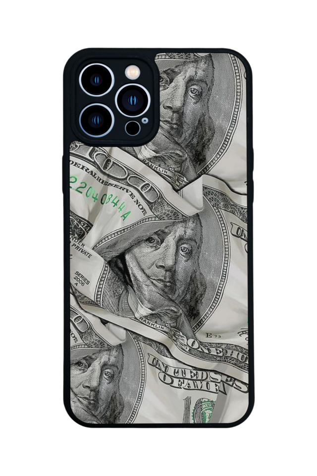 iPhone 12 Pro Max Uyumlu Money Para Tasarımlı Glossy Premium Kılıf