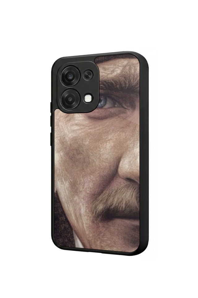 Oppo A6 Pro Uyumlu Mustafa Kemal Ataturk Tasarımlı Glossy Premium Kılıf