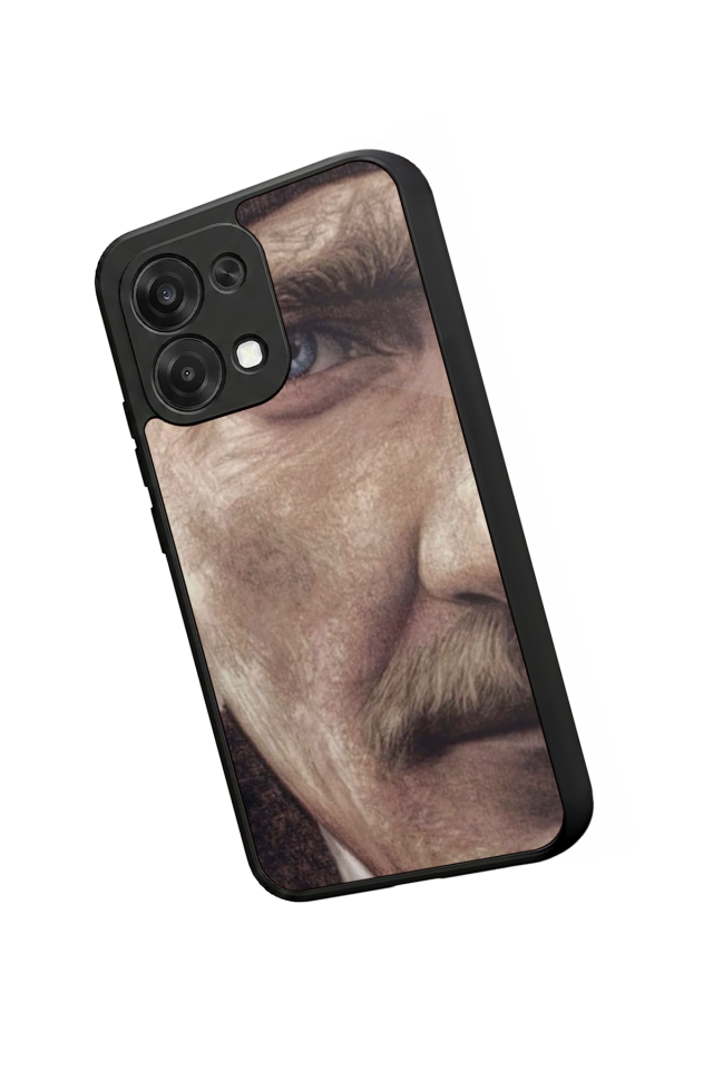 Oppo A6 Pro Uyumlu Mustafa Kemal Ataturk Tasarımlı Glossy Premium Kılıf