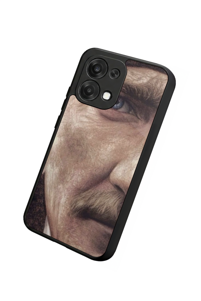 Oppo A6 Pro Uyumlu Mustafa Kemal Ataturk Tasarımlı Glossy Premium Kılıf
