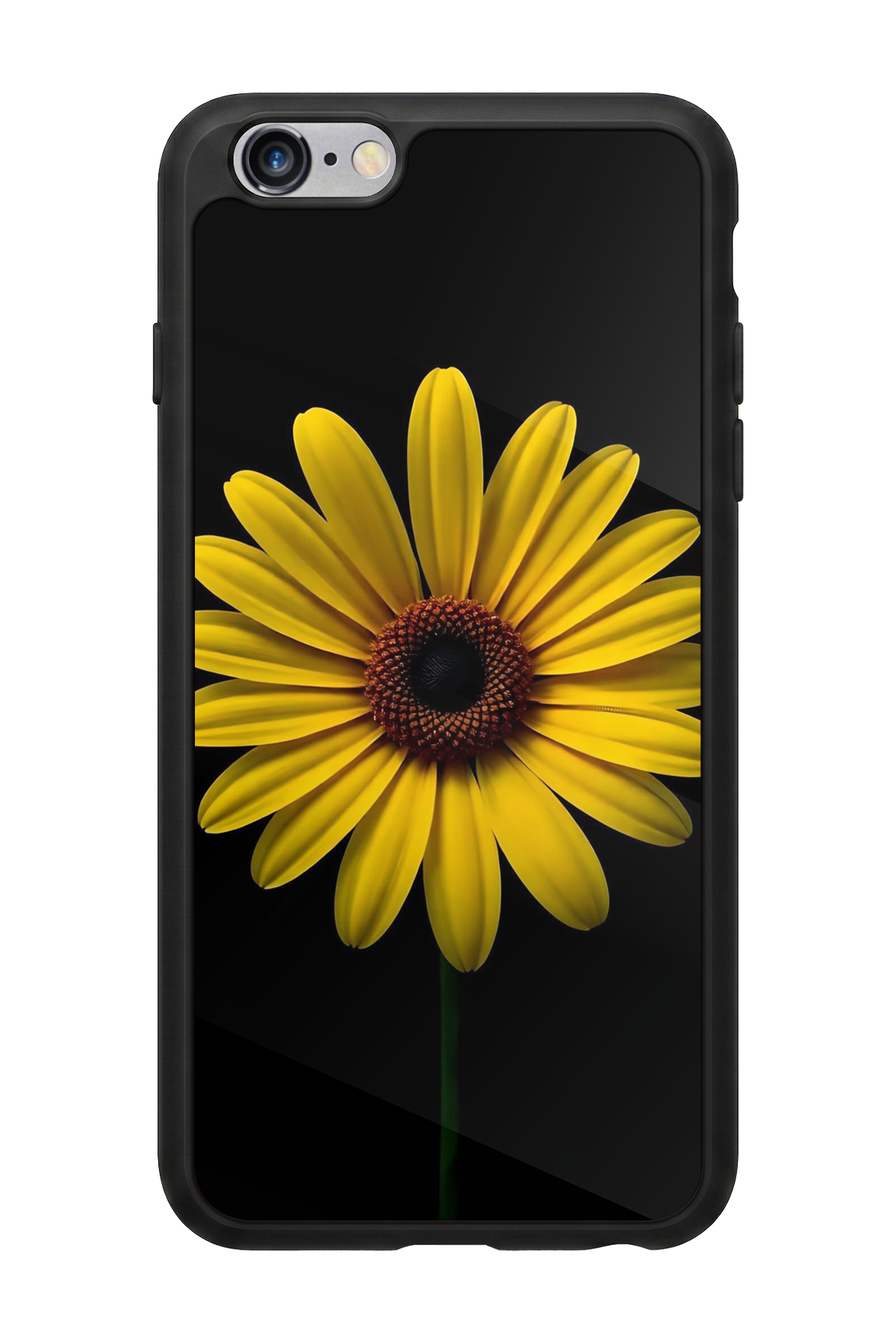 iPhone 6 Plus Uyumlu Papatya Tasarımlı Glossy Premium Kılıf