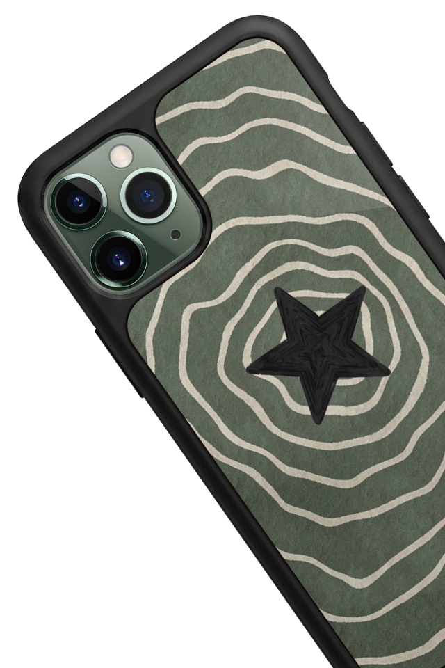 iPhone 11 Pro Uyumlu Retro Yildizlar Tasarımlı Glossy Premium Kılıf