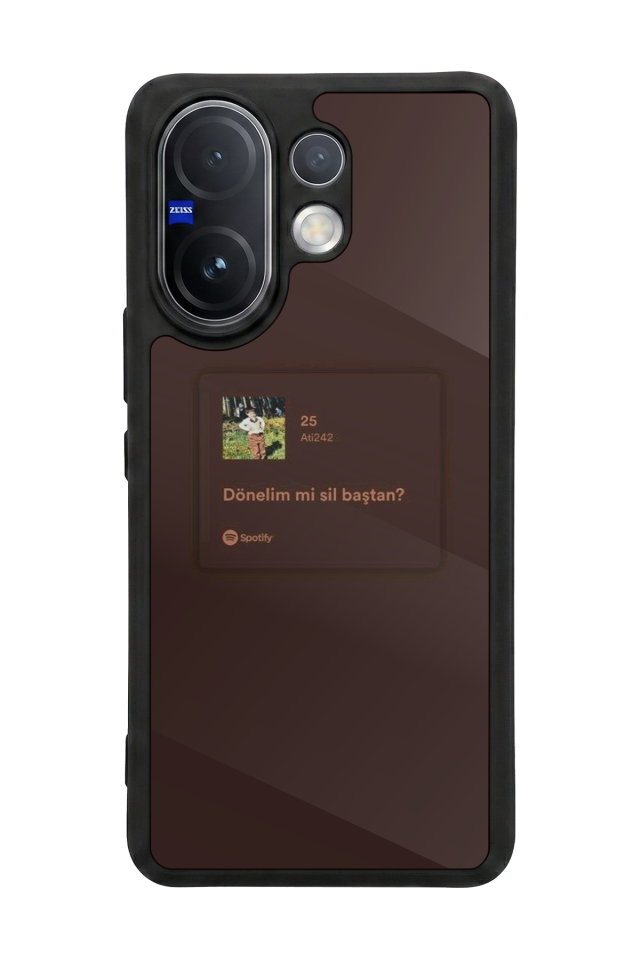 Vivo V60 Uyumlu Sarki Sozleri Tasarımlı Glossy Premium Kılıf