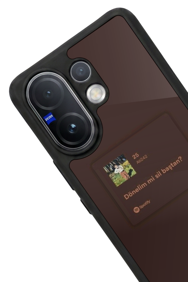 Vivo V60 Uyumlu Sarki Sozleri Tasarımlı Glossy Premium Kılıf