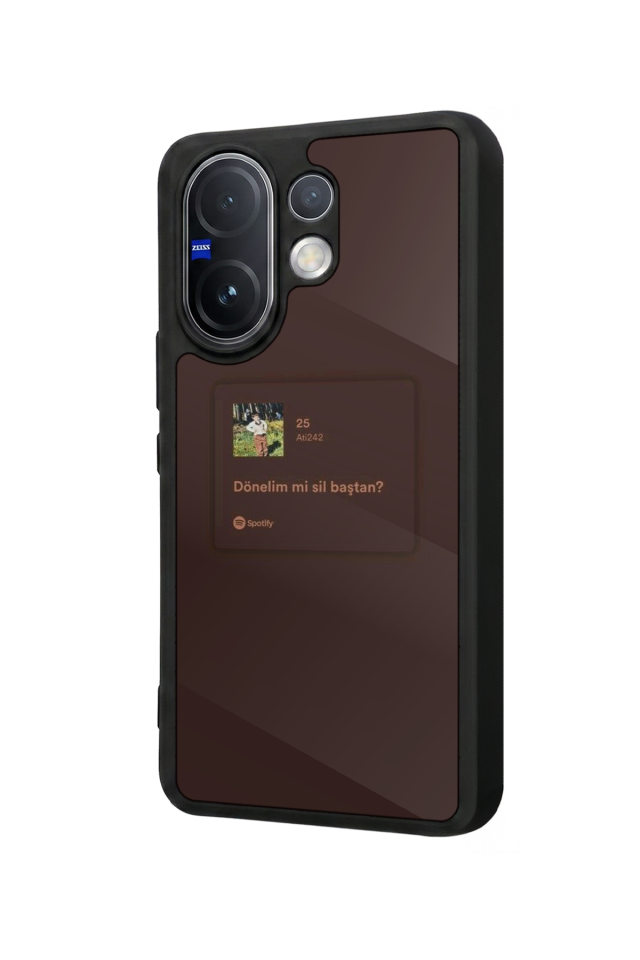 Vivo V60 Uyumlu Sarki Sozleri Tasarımlı Glossy Premium Kılıf