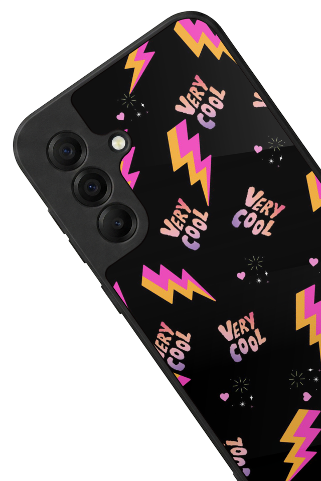 Samsung Galaxy A17 Uyumlu Simsek Tasarımlı Glossy Premium Kılıf