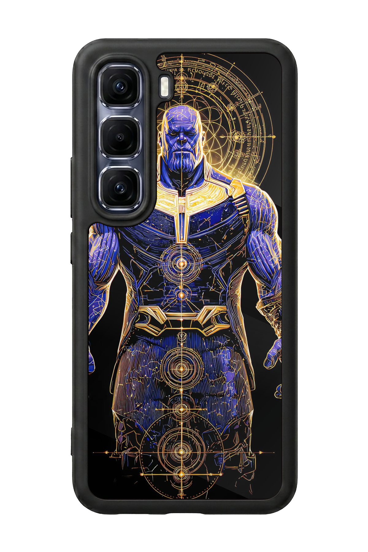 Infinix Hot 60 Pro Plus Uyumlu Thanos Tasarımlı Glossy Premium Kılıf