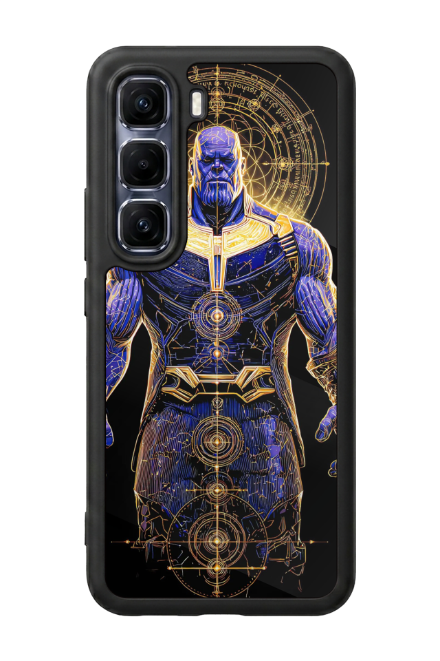 Infinix Hot 60 Pro Plus Uyumlu Thanos Tasarımlı Glossy Premium Kılıf