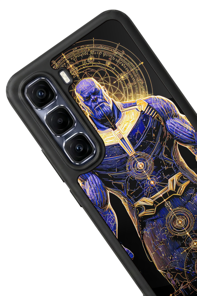 Infinix Hot 60 Pro Plus Uyumlu Thanos Tasarımlı Glossy Premium Kılıf