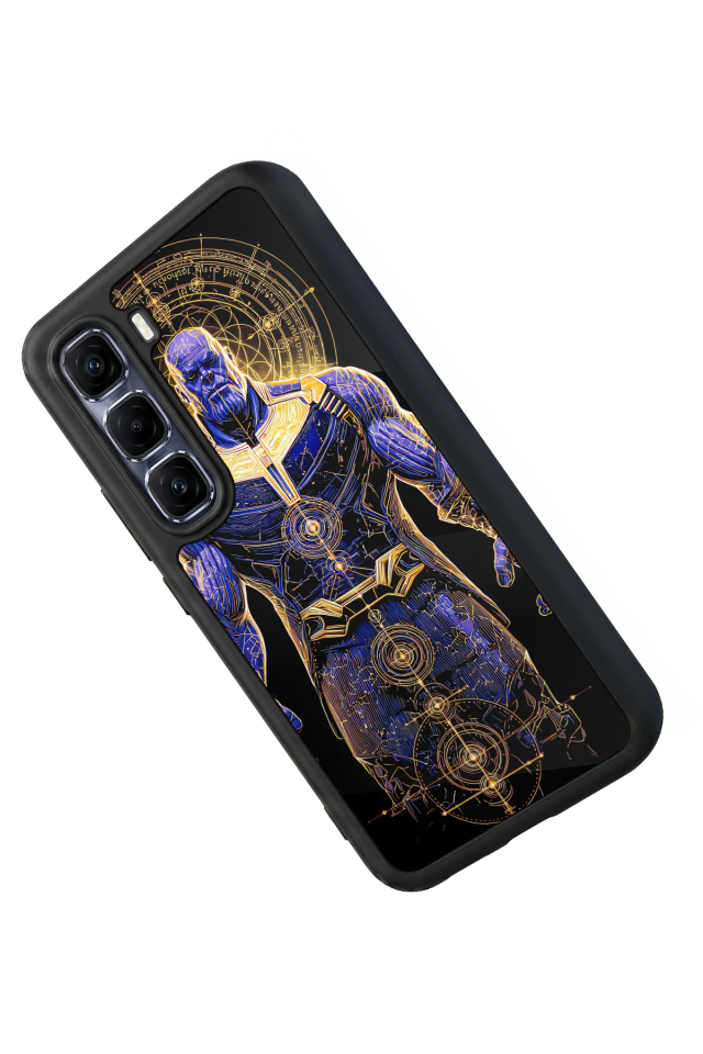 Infinix Hot 60 Pro Plus Uyumlu Thanos Tasarımlı Glossy Premium Kılıf
