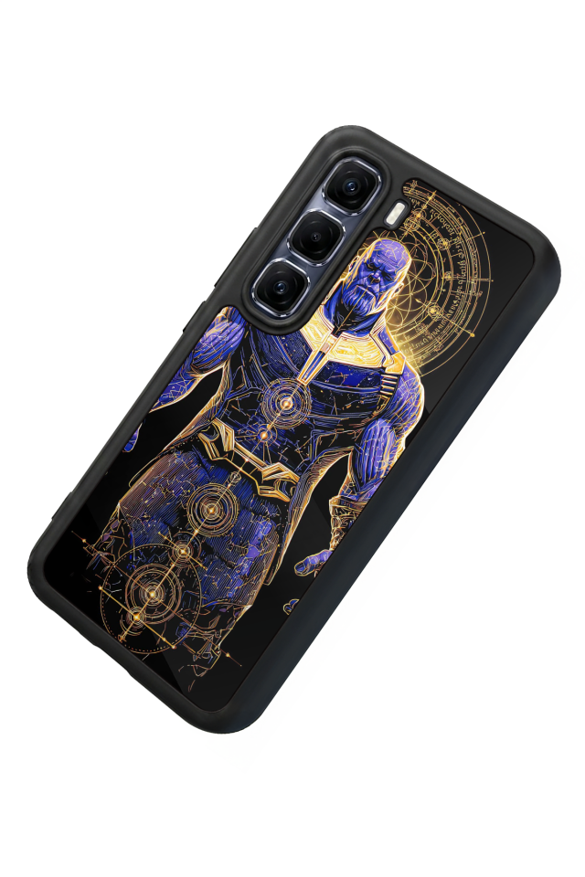 Infinix Hot 60 Pro Plus Uyumlu Thanos Tasarımlı Glossy Premium Kılıf