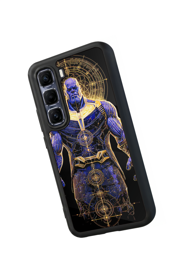 Infinix Hot 60 Pro Plus Uyumlu Thanos Tasarımlı Glossy Premium Kılıf