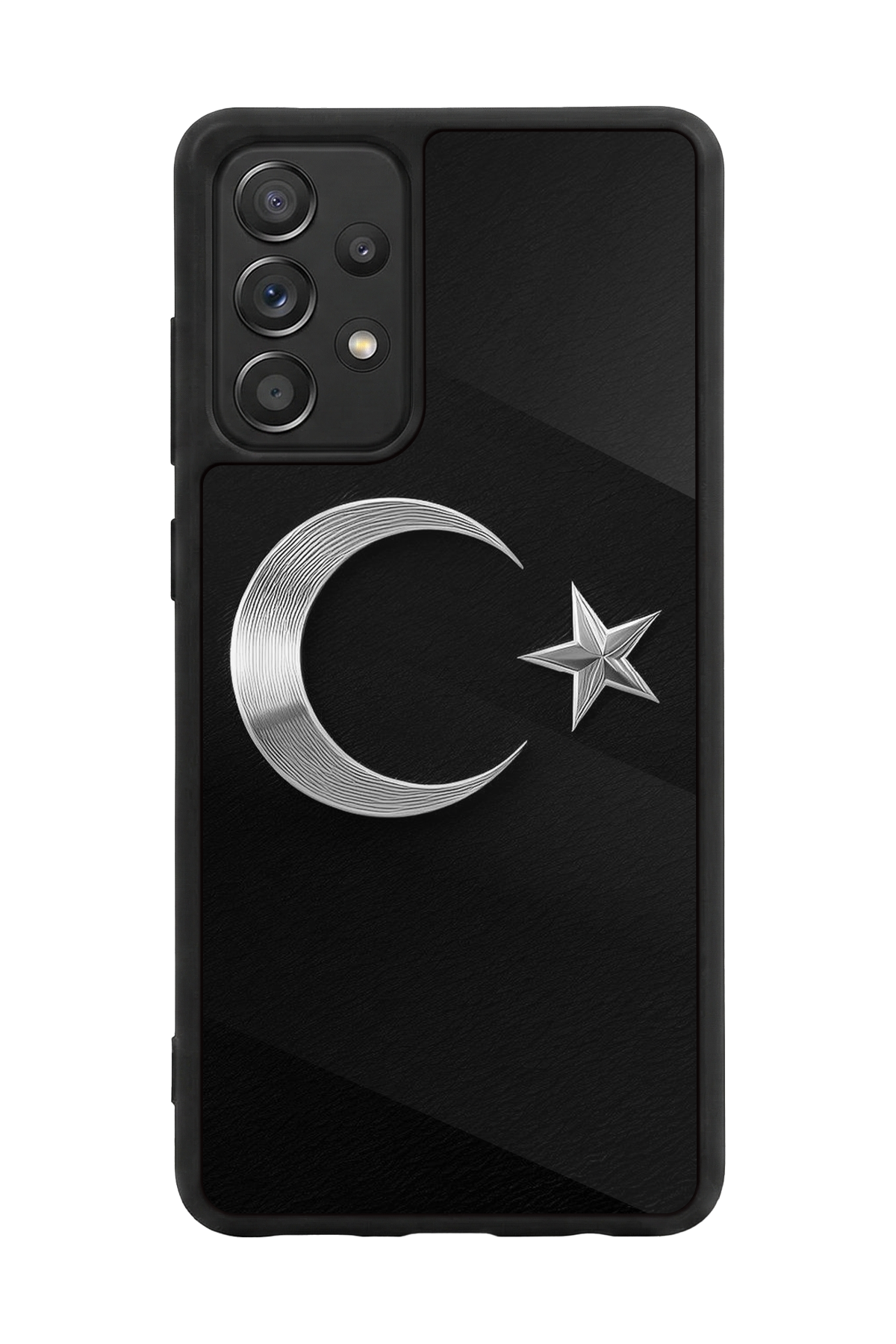 Samsung Galaxy A72 Uyumlu Türk Bayragi Tasarımlı Glossy Premium Kılıf