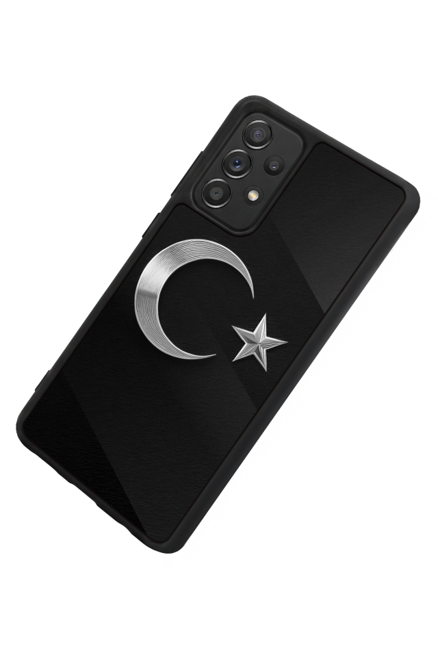Samsung Galaxy A72 Uyumlu Türk Bayragi Tasarımlı Glossy Premium Kılıf