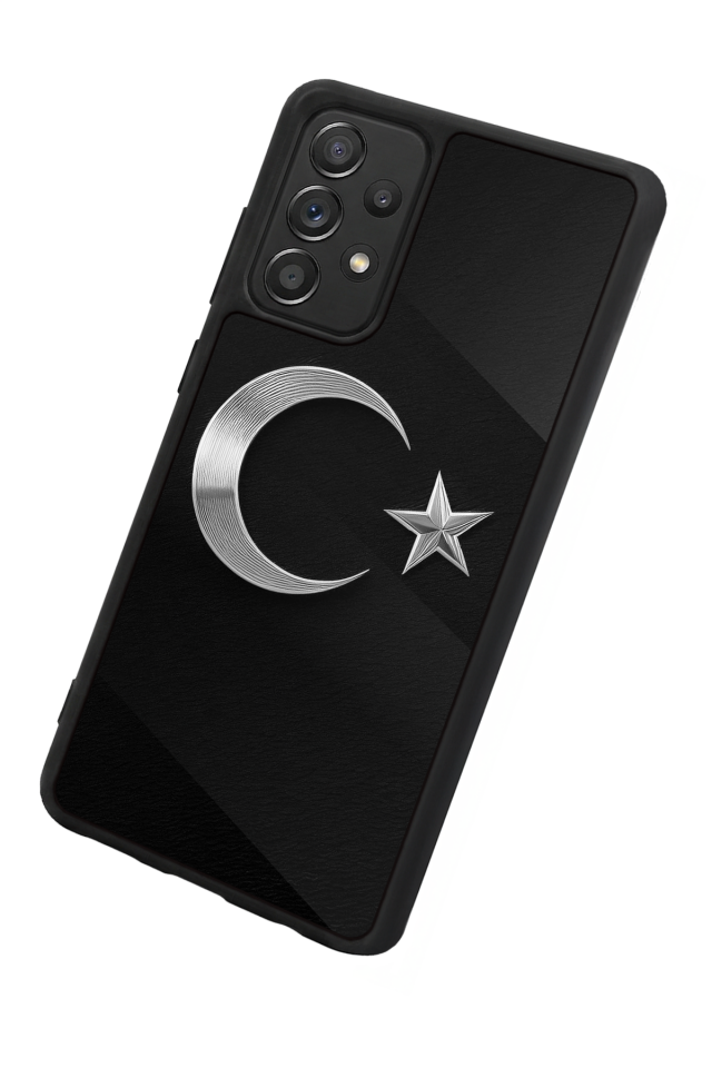 Samsung Galaxy A72 Uyumlu Türk Bayragi Tasarımlı Glossy Premium Kılıf