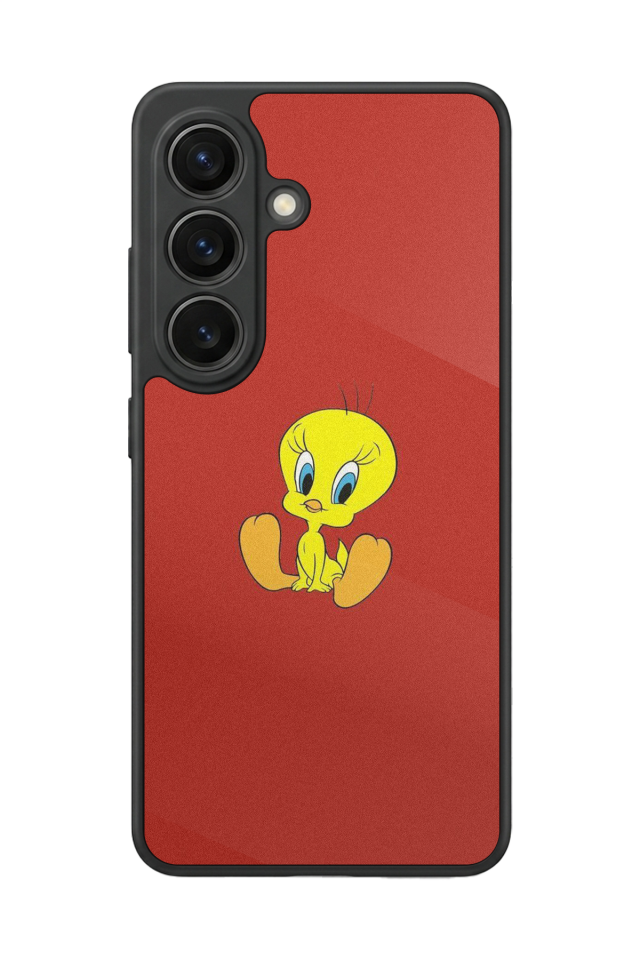 Samsung Galaxy S26 Uyumlu Tweety Tasarımlı Glossy Premium Kılıf
