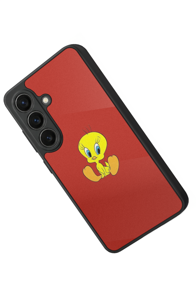 Samsung Galaxy S26 Uyumlu Tweety Tasarımlı Glossy Premium Kılıf