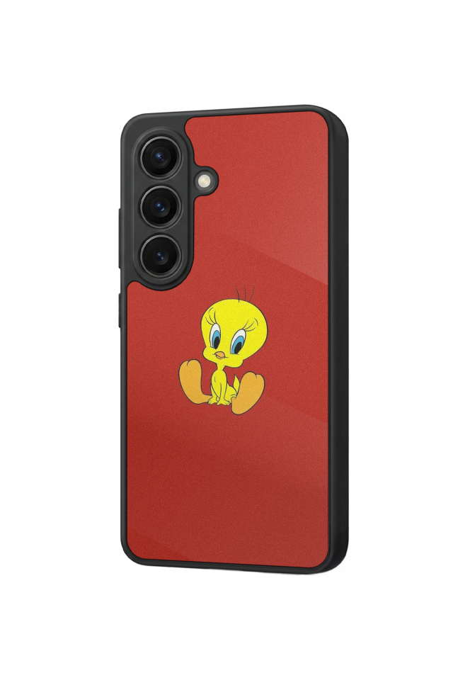 Samsung Galaxy S26 Uyumlu Tweety Tasarımlı Glossy Premium Kılıf