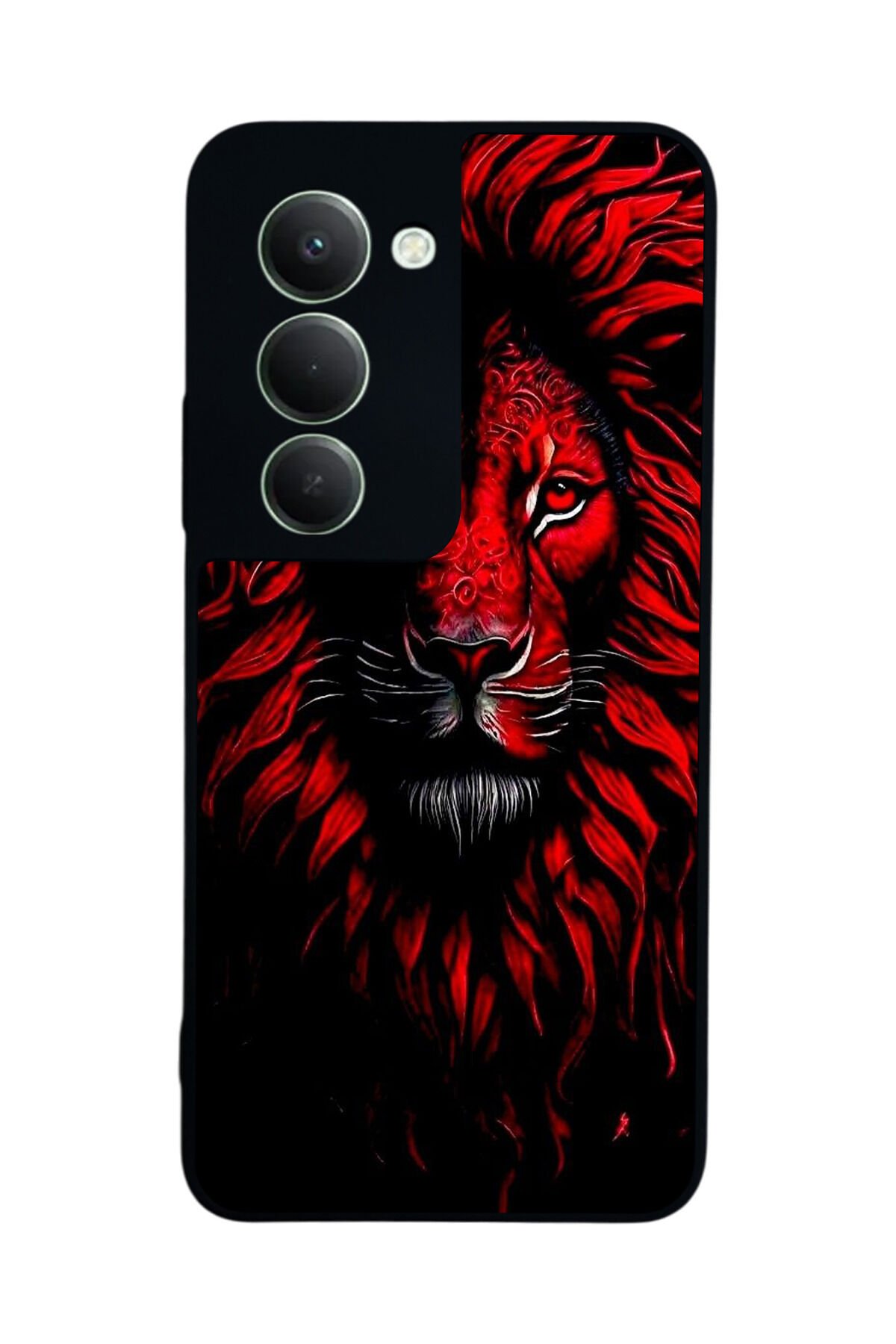 Xiaomi Redmi 15 5G Uyumlu Aslan Tasarımlı Glossy Premium Kılıf