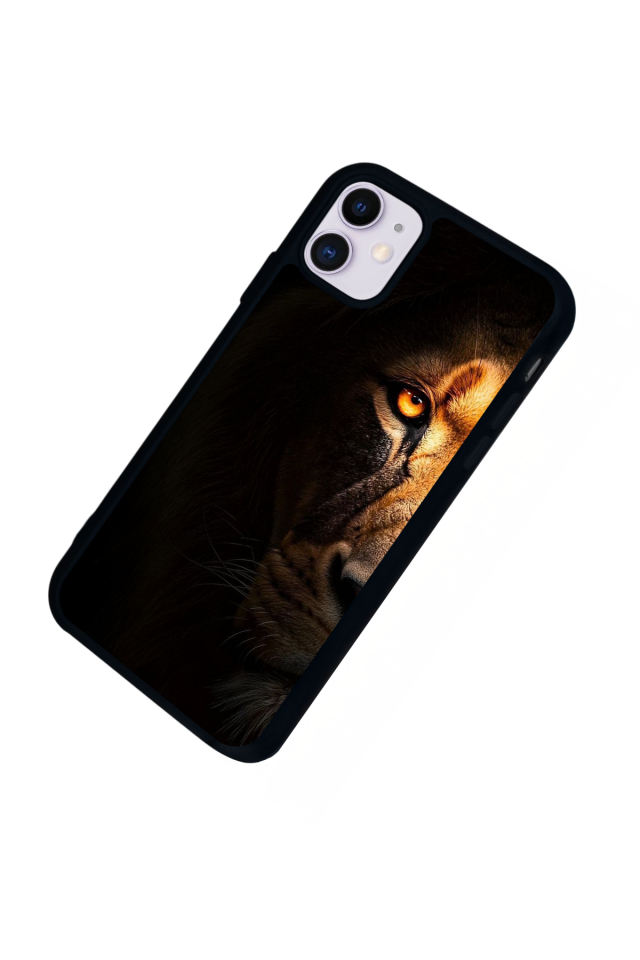 iPhone 11 Uyumlu Aslan Tasarımlı Glossy Premium Kılıf