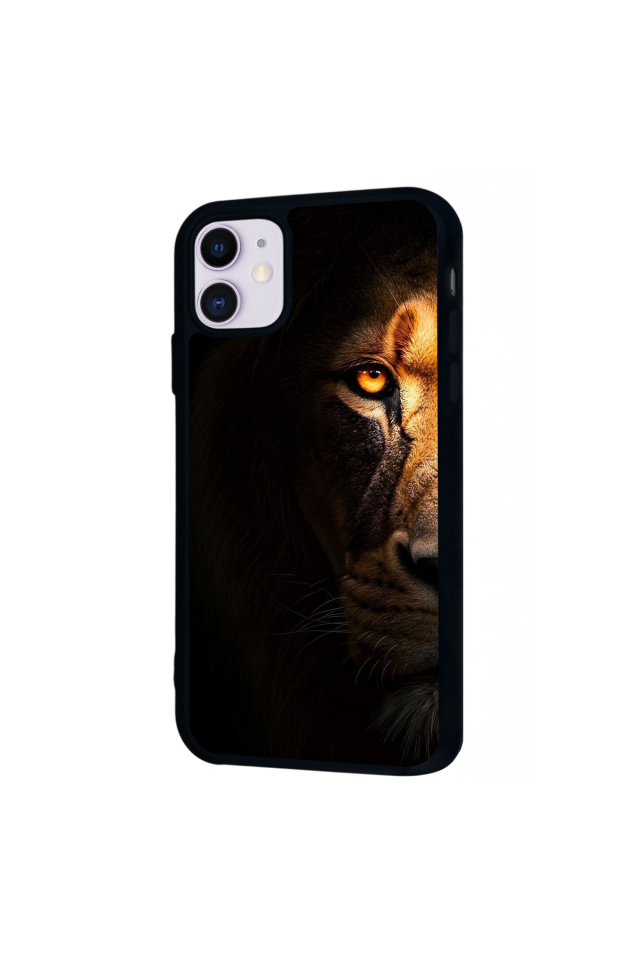 iPhone 11 Uyumlu Aslan Tasarımlı Glossy Premium Kılıf