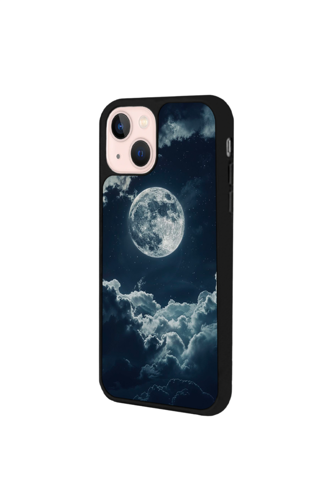 iPhone 15 Plus Uyumlu Ay Tasarımlı Glossy Premium Kılıf