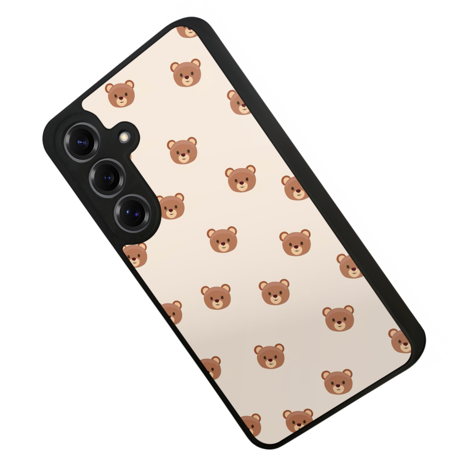 Samsung Galaxy S25 Uyumlu Ayı Tasarımlı Glossy Premium Kılıf