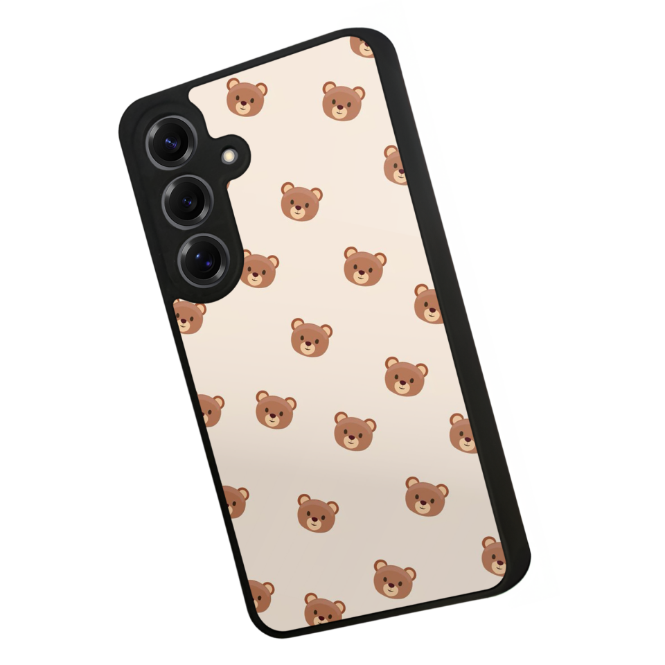 Samsung Galaxy S25 Uyumlu Ayı Tasarımlı Glossy Premium Kılıf