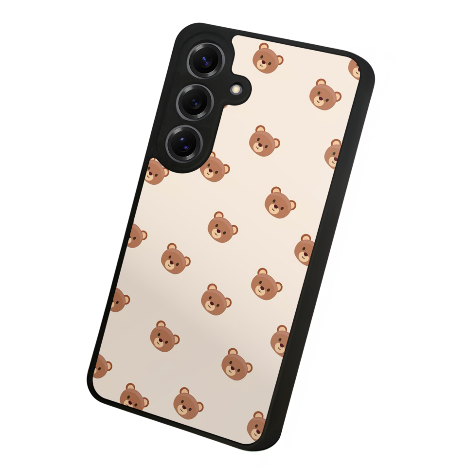 Samsung Galaxy S25 Uyumlu Ayı Tasarımlı Glossy Premium Kılıf