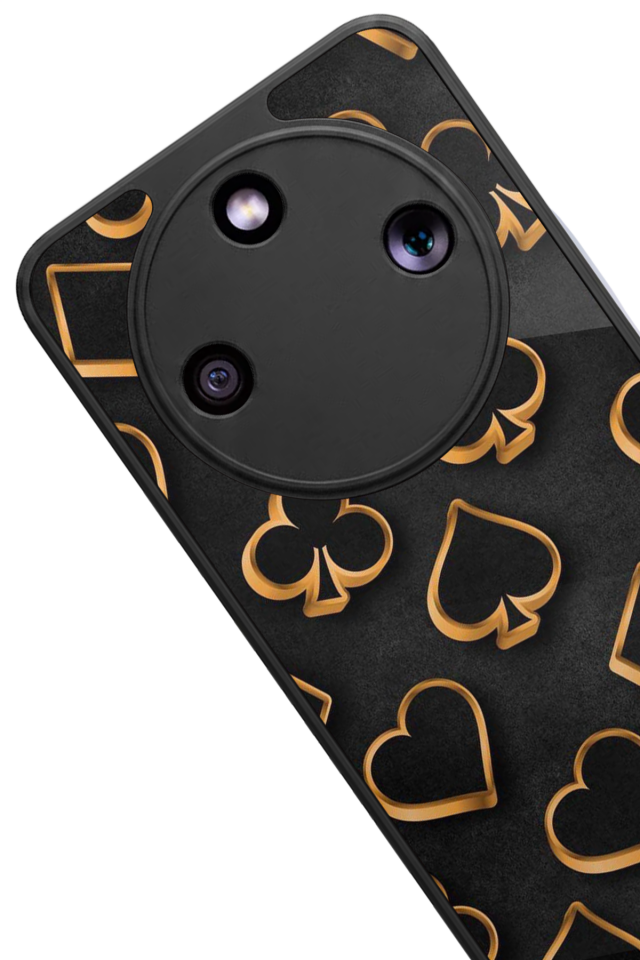 Honor Magic 8 Lite Uyumlu Kart Tasarımlı Glossy Premium Kılıf