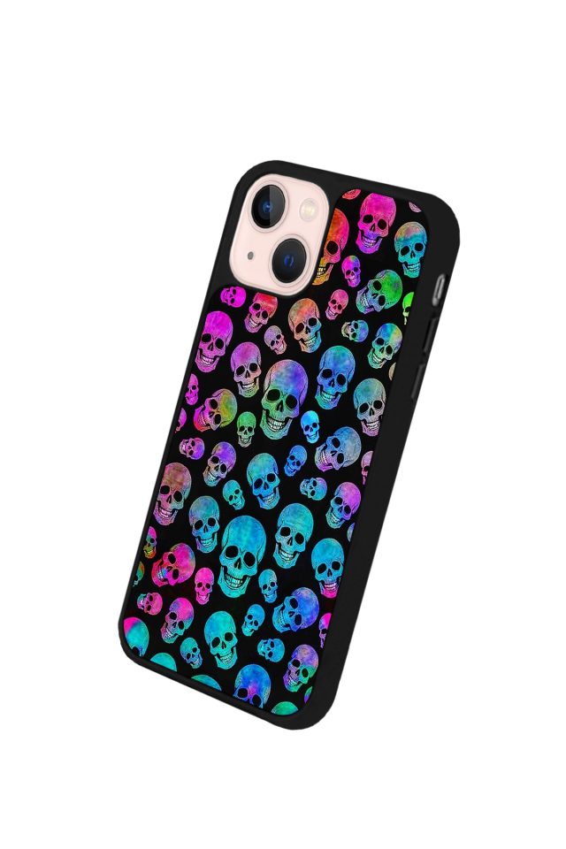 iPhone 15 Plus Uyumlu KuruKafa Tasarımlı Glossy Premium Kılıf