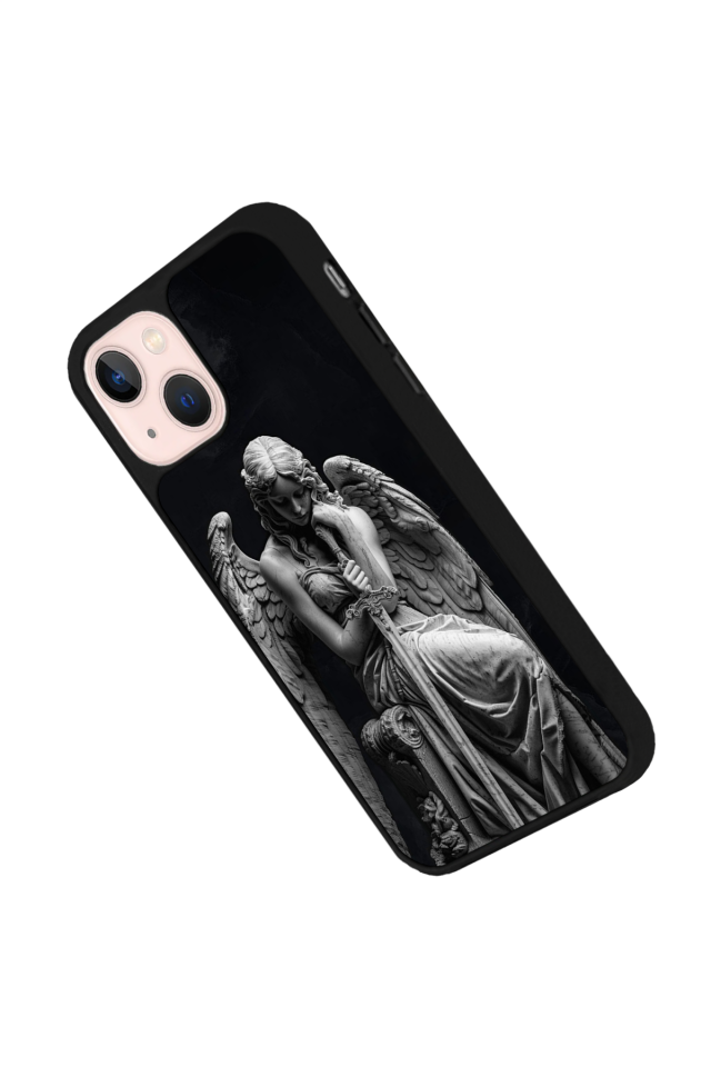 iPhone 13/14 Uyumlu Melek Tasarımlı Glossy Premium Kılıf