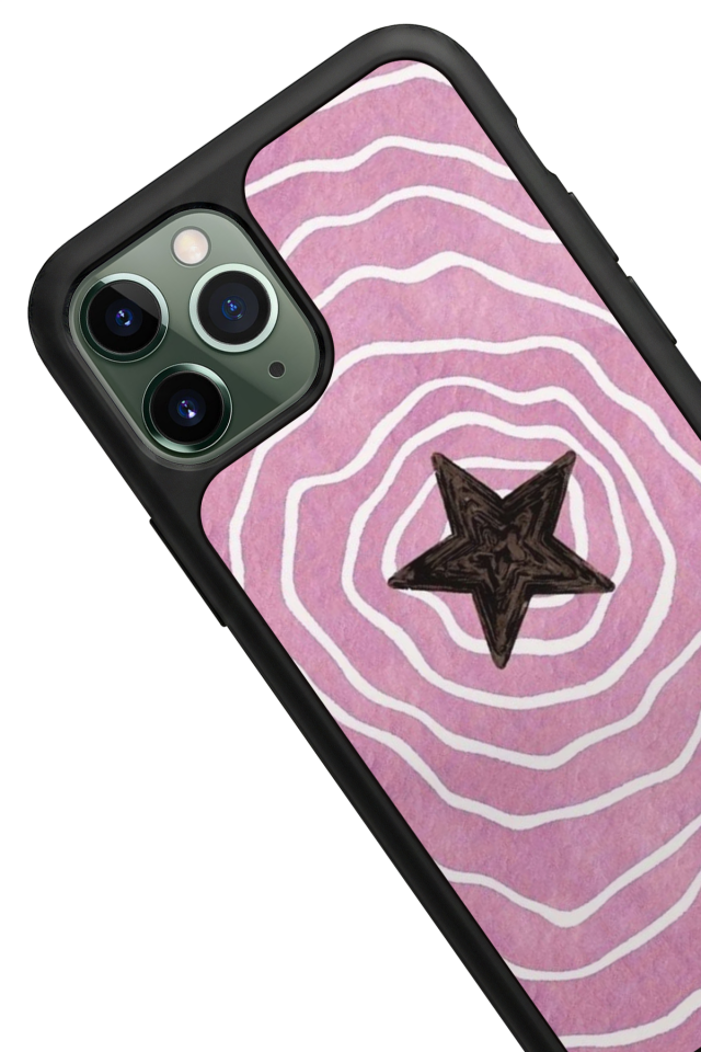 iPhone 11 Pro Uyumlu Retro Yildizlar Tasarımlı Glossy Premium Kılıf