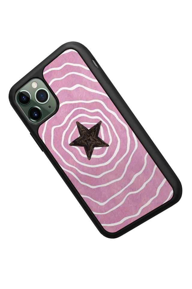 iPhone 11 Pro Uyumlu Retro Yildizlar Tasarımlı Glossy Premium Kılıf