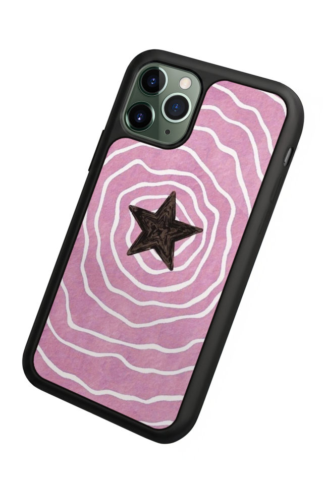 iPhone 11 Pro Uyumlu Retro Yildizlar Tasarımlı Glossy Premium Kılıf