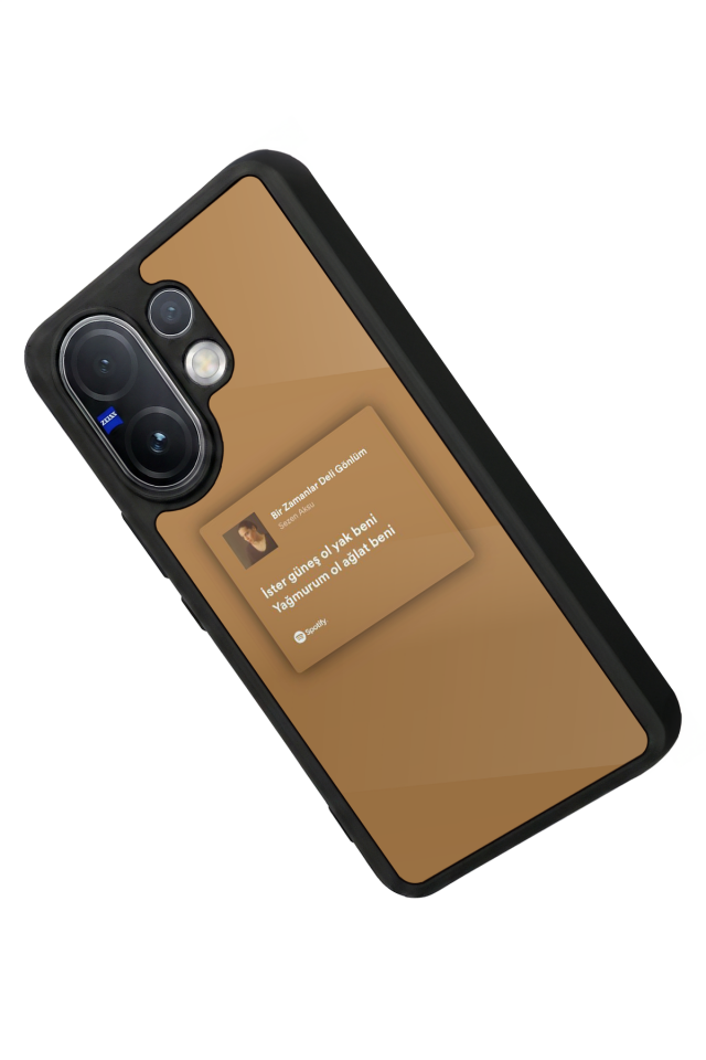 Vivo V60 Uyumlu Sarki Sozleri Tasarımlı Glossy Premium Kılıf