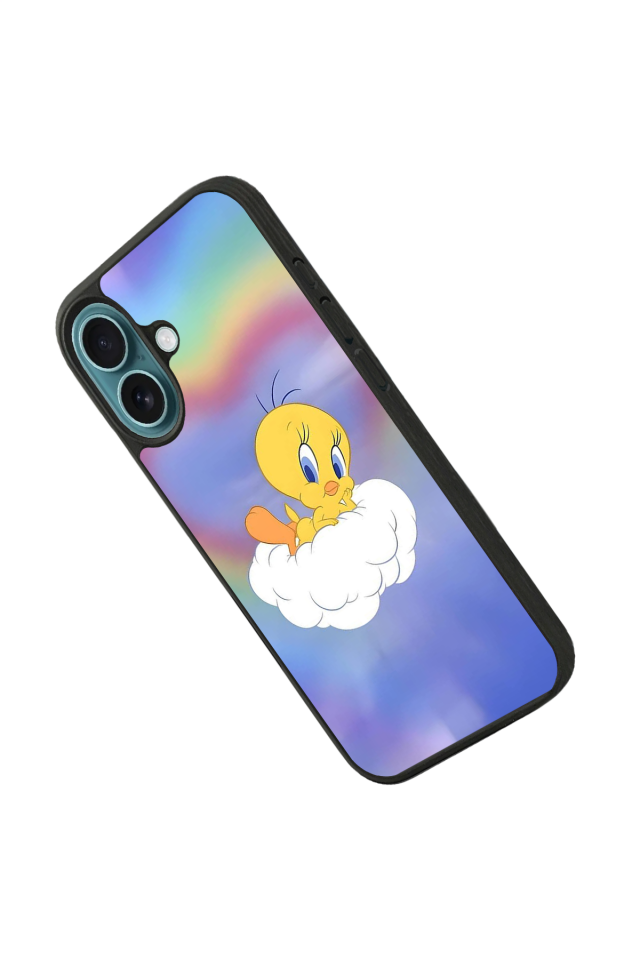 iPhone 16 Plus Uyumlu Tweety Tasarımlı Glossy Premium Kılıf