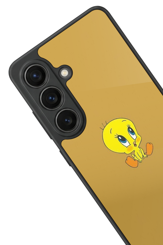 Samsung Galaxy S26 Uyumlu Tweety Tasarımlı Glossy Premium Kılıf
