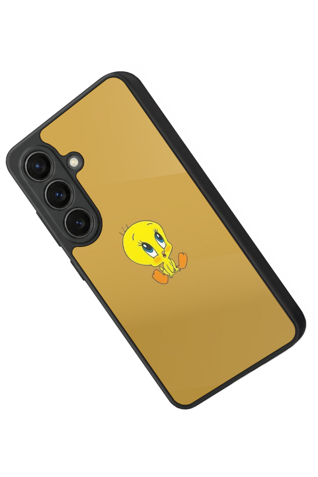 Samsung Galaxy S26 Uyumlu Tweety Tasarımlı Glossy Premium Kılıf