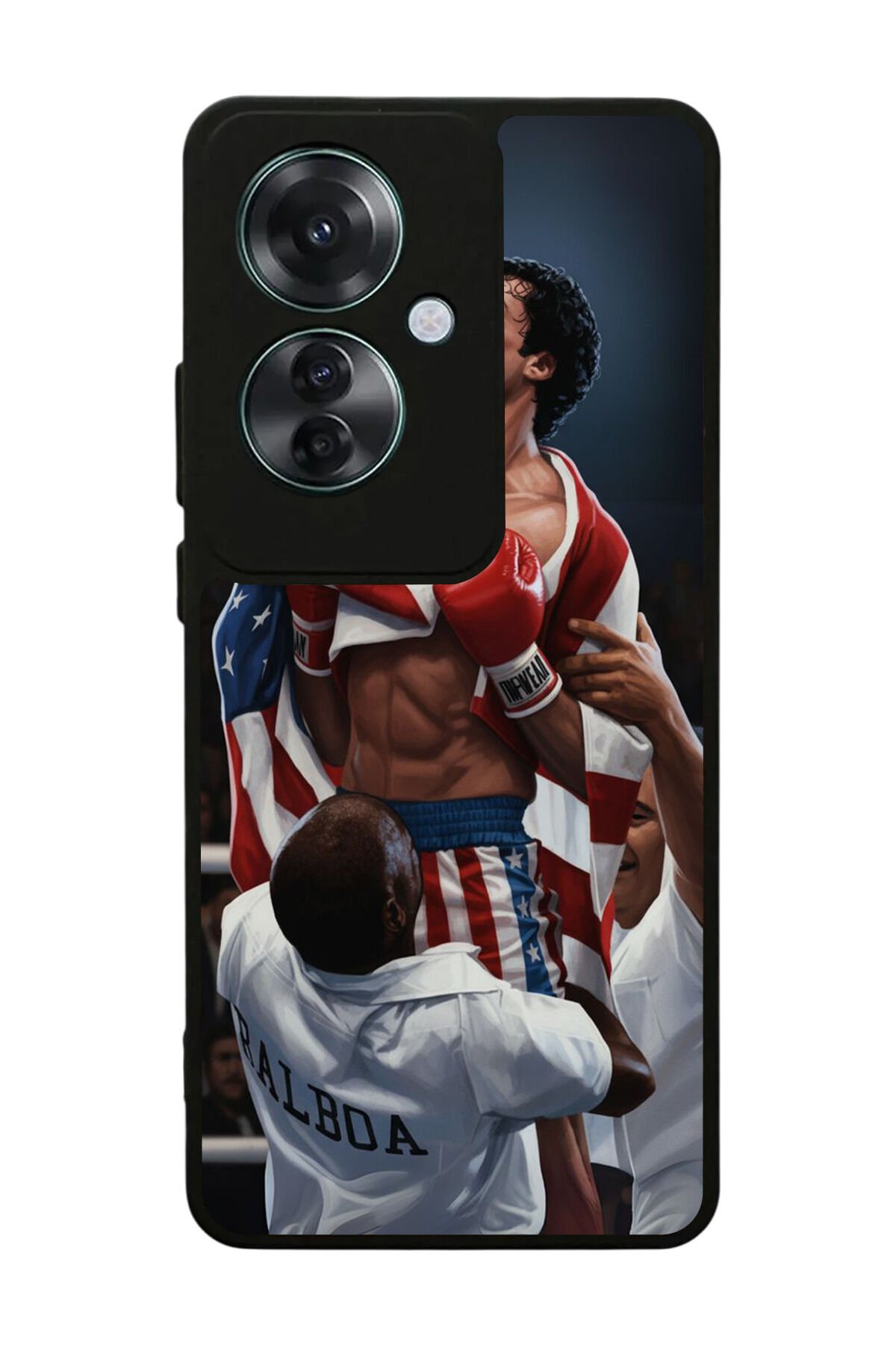 Oppo Reno 11F Uyumlu Rocky Tasarımlı Glossy Premium Kılıf