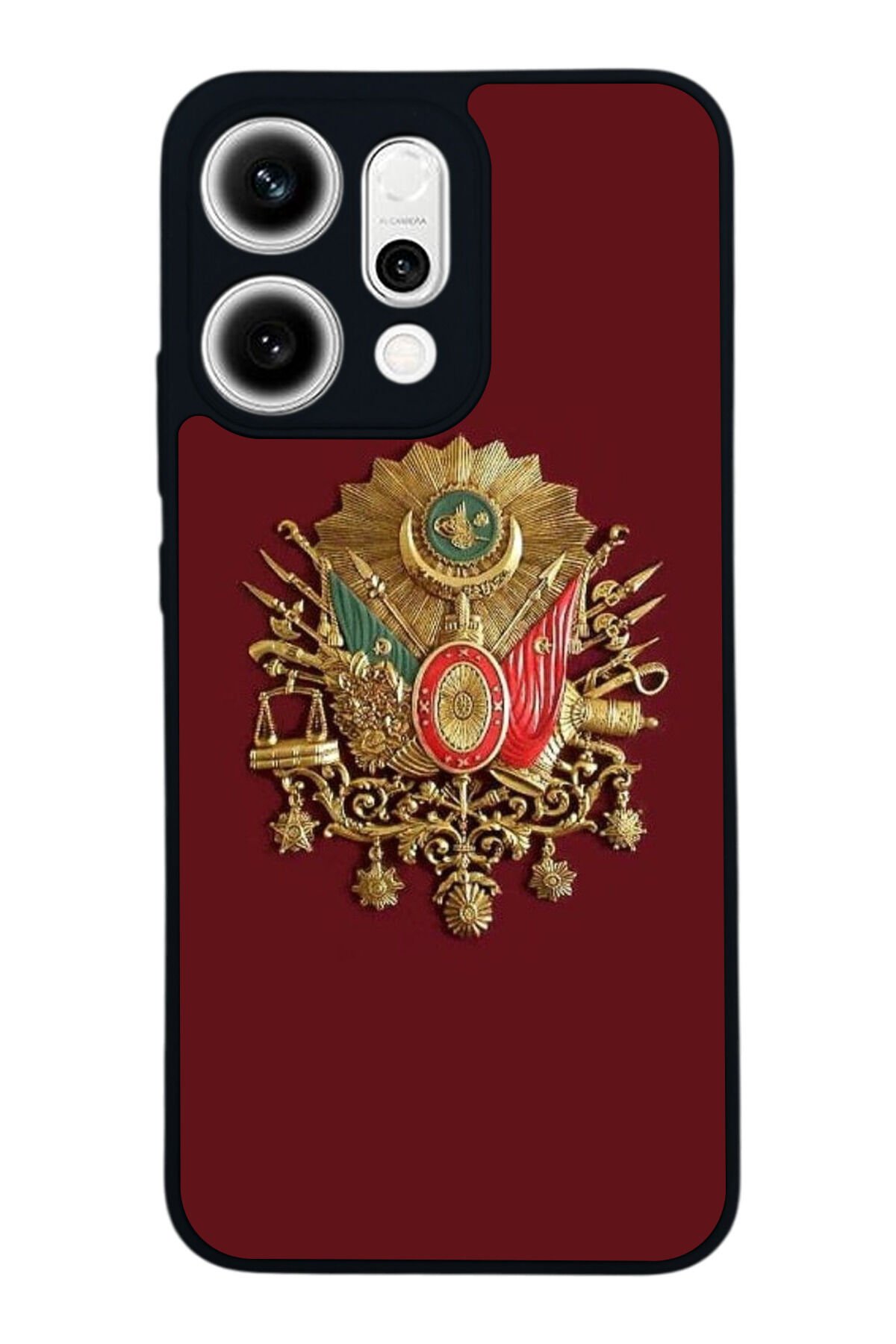 Oppo Reno 14 Uyumlu Osmanli Tugrasi Tasarımlı Glossy Premium Kılıf