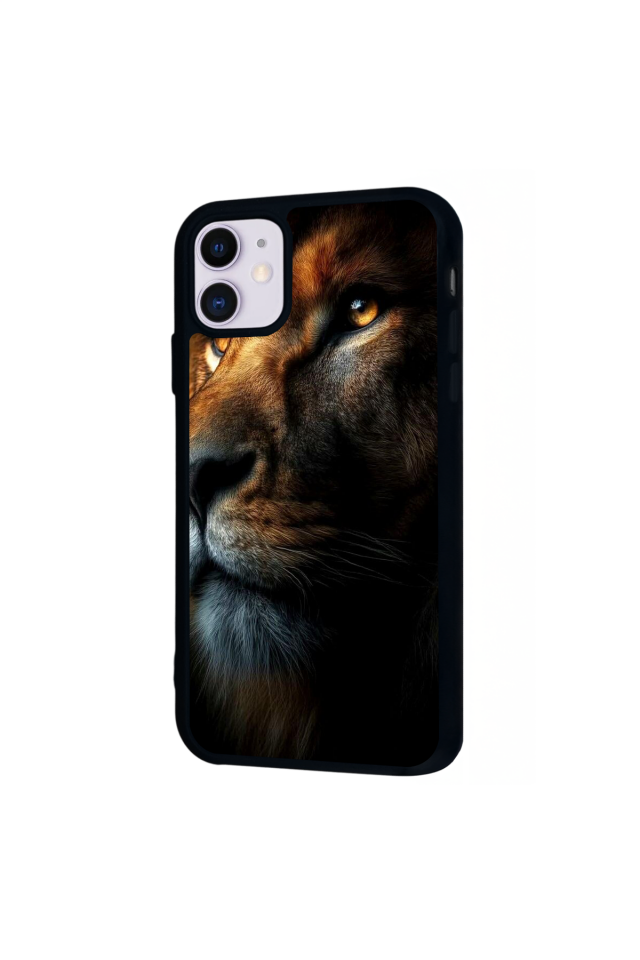 iPhone 11 Uyumlu Aslan Tasarımlı Glossy Premium Kılıf