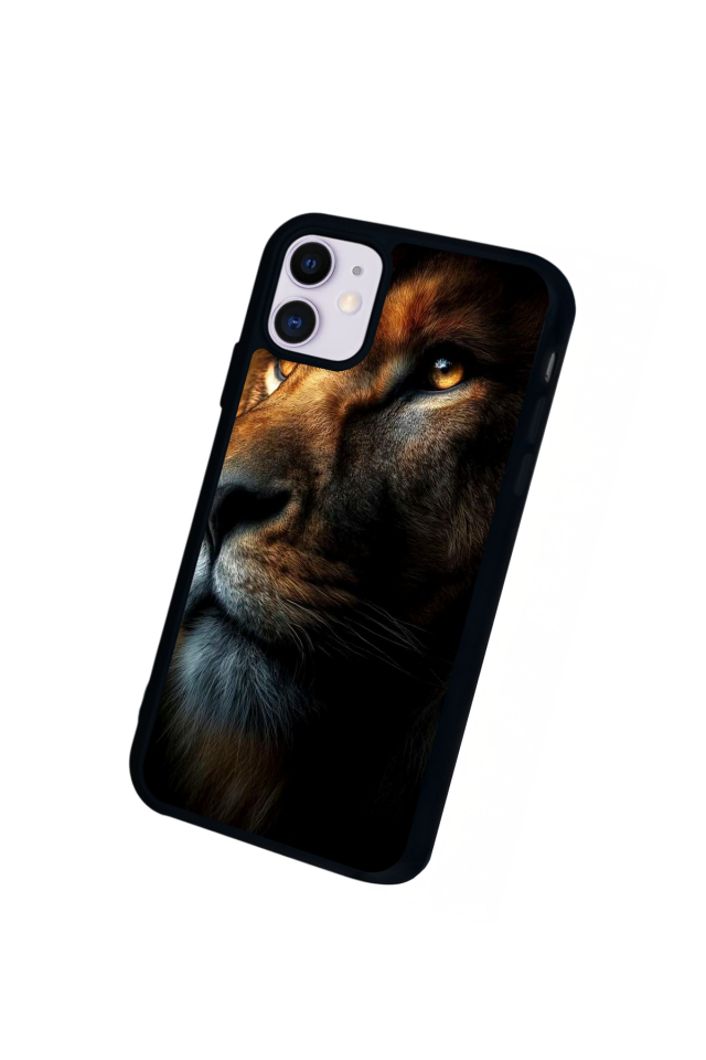 iPhone 11 Uyumlu Aslan Tasarımlı Glossy Premium Kılıf