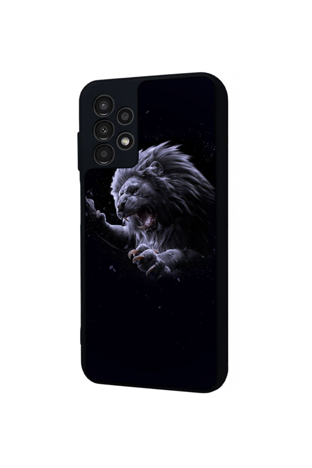 Samsung Galaxy A13 Uyumlu Aslan Tasarımlı Glossy Premium Kılıf