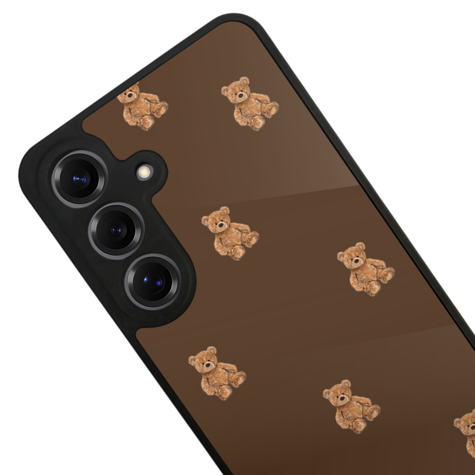 Samsung Galaxy S25 Uyumlu Ayı Tasarımlı Glossy Premium Kılıf